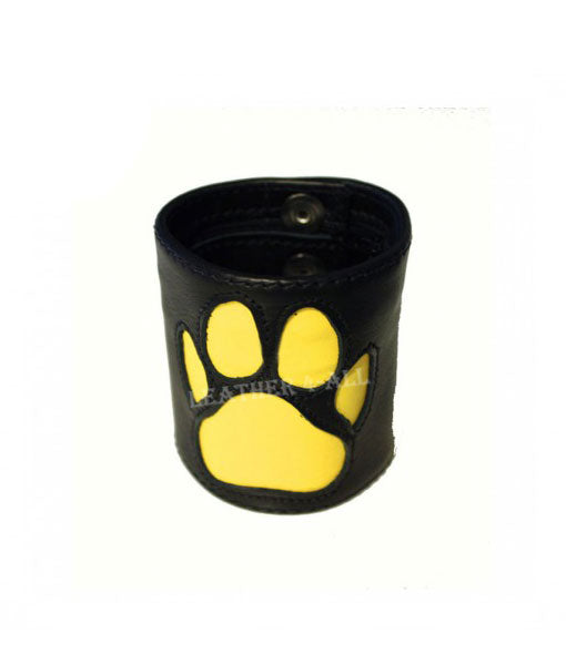 BDSM Leather Handcuffs With PAW Logo – Master Slave Restraints, In Different Colors Bondage Wrists Cuffs