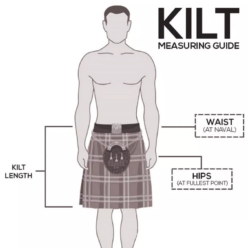 Men's Real Vintage Leather Clubwear Pleated Utilty Kilt | Side Laces & Pocket