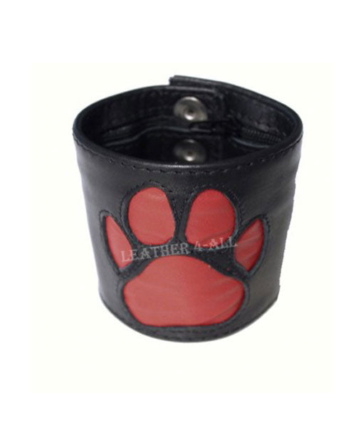 BDSM Leather Handcuffs With PAW Logo – Master Slave Restraints, In Different Colors Bondage Wrists Cuffs
