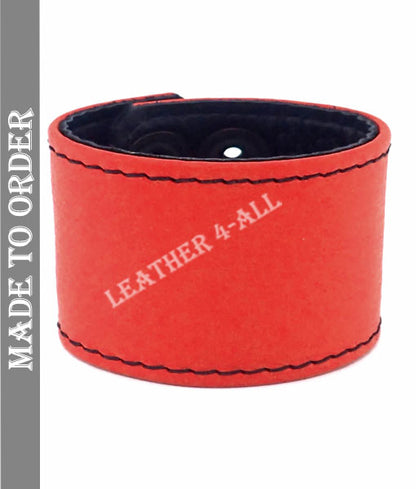 BDSM Leather Handcuffs Plain Leather Master Slave Cuffs In Different Colors