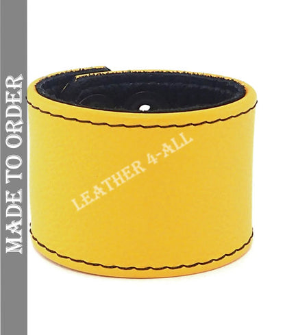 BDSM Leather Handcuffs Plain Leather Master Slave Cuffs In Different Colors