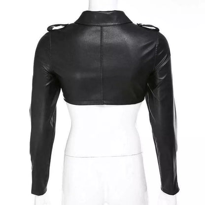 Women's Real Lamb Leather Bolero and Slim Fit Shrug Jacket