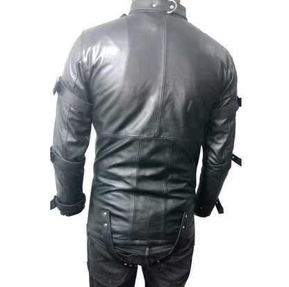 Men's Genuine Leather Heavy Duty Club Wear Straitjacket With Leather Straps Straitjacket: