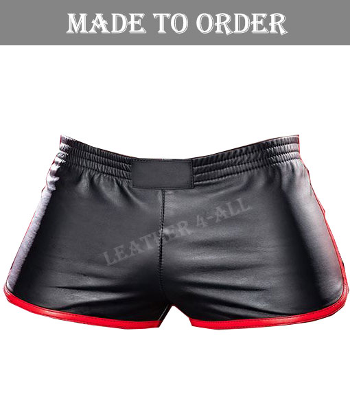 Men's Real Lamb Shorts Gym Leather Shorts Sports Leather Shorts IN Different COLORS